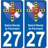 27 Léry coat of arms sticker plate stickers city
