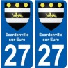 27 Léry coat of arms sticker plate stickers city