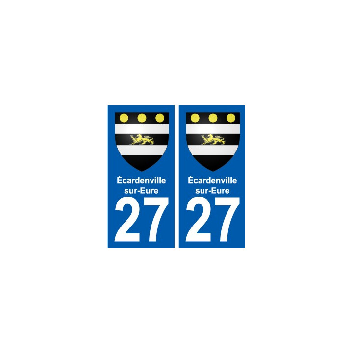 27 de Léry escudo de armas de la etiqueta engomada de la placa de pegatinas de la ciudad