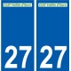 27 Léry logo adesivo piastra adesivi città