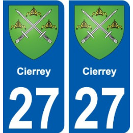 27 Léry coat of arms sticker plate stickers city