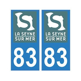 83 La-Seyne-sur-Mer logo autocollant plaque immatriculation ville