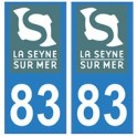 83 La-Seyne-sur-Mer logo autocollant plaque immatriculation ville