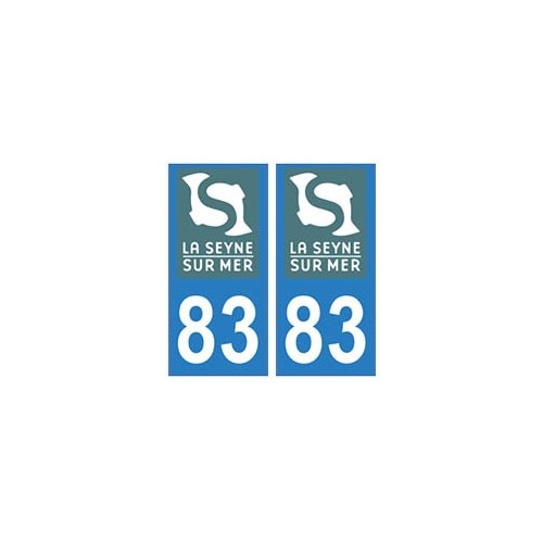 83 La-Seyne-sur-Mer logo autocollant plaque immatriculation ville