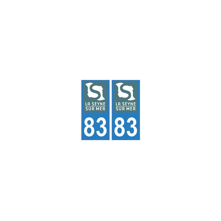 83 La-Seyne-sur-Mer logo autocollant plaque immatriculation ville