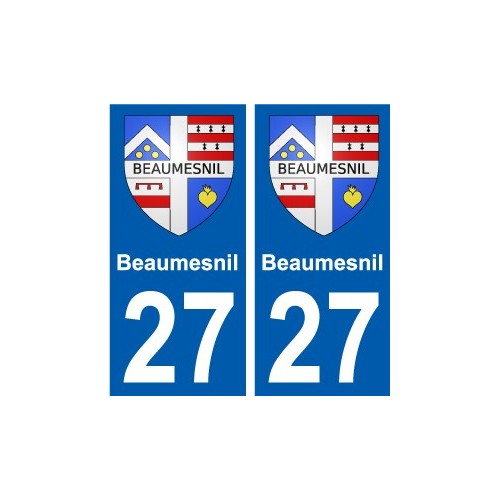 27 Léry blason autocollant plaque stickers ville
