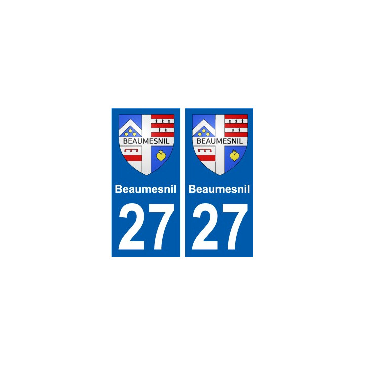 27 Léry coat of arms sticker plate stickers city