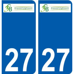 27 Léry logo autocollant plaque stickers ville
