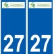 27 Léry logo adesivo piastra adesivi città