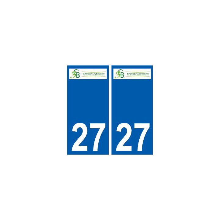 27 Léry logo autocollant plaque stickers ville