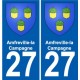 27 Léry stemma adesivo piastra adesivi città