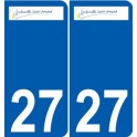 27 Léry logo adesivo piastra adesivi città
