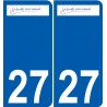 27 de Léry logotipo de la etiqueta engomada de la placa de pegatinas de la ciudad