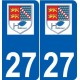 27 Léry logo sticker plate stickers city