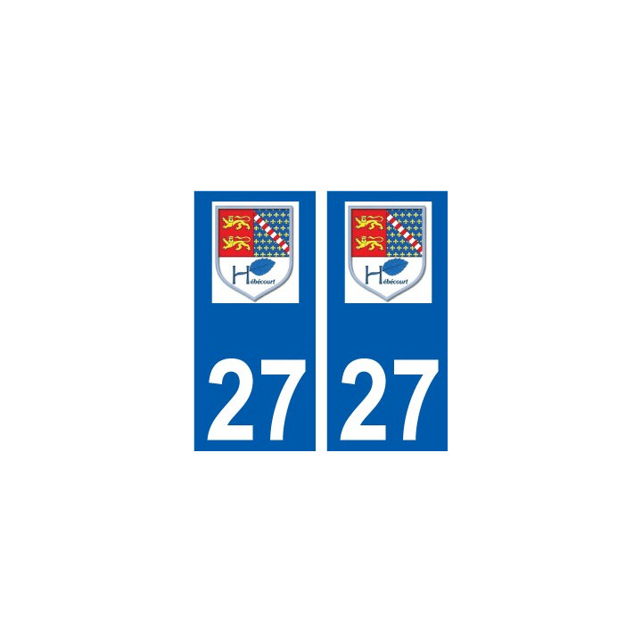 27 Léry logo autocollant plaque stickers ville