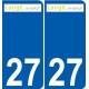 27 de Léry logotipo de la etiqueta engomada de la placa de pegatinas de la ciudad