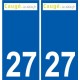 27 Léry logo adesivo piastra adesivi città
