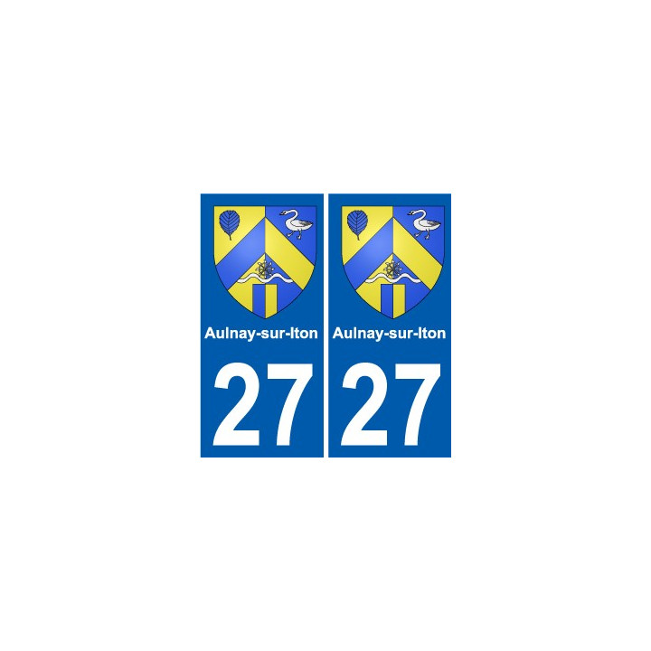 27 Léry blason autocollant plaque stickers ville