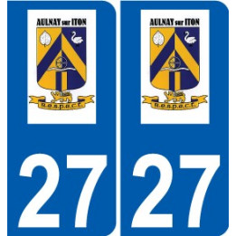 27 de Léry logotipo de la etiqueta engomada de la placa de pegatinas de la ciudad