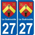 27 Léry blason autocollant plaque stickers ville