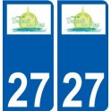 27 Léry logo adesivo piastra adesivi città