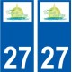 27 Léry logo aufkleber typenschild aufkleber stadt