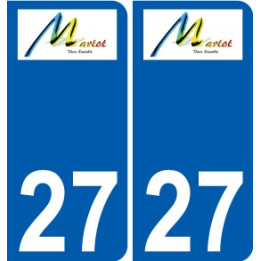 27 Léry logo autocollant plaque stickers ville