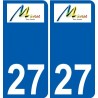 27 Léry logo sticker plate stickers city