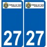 27 Léry logo aufkleber typenschild aufkleber stadt