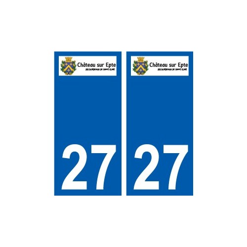 27 Léry logo autocollant plaque stickers ville