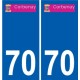 70 Corbenay stemma adesivo piastra adesivi città