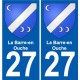27 Léry blason autocollant plaque stickers ville