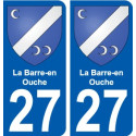 27 Léry blason autocollant plaque stickers ville