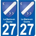 27 Léry blason autocollant plaque stickers ville
