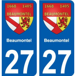 27 Léry coat of arms sticker plate stickers city