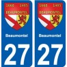 27 Léry stemma adesivo piastra adesivi città