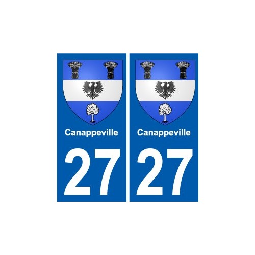 27 de Léry escudo de armas de la etiqueta engomada de la placa de pegatinas de la ciudad