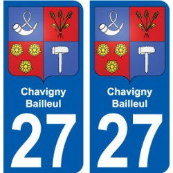 27 Léry blason autocollant plaque stickers ville