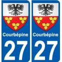 27 Léry blason autocollant plaque stickers ville