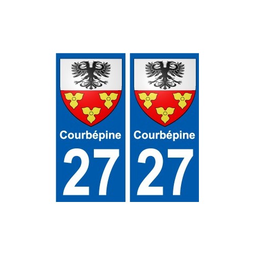 27 de Léry escudo de armas de la etiqueta engomada de la placa de pegatinas de la ciudad