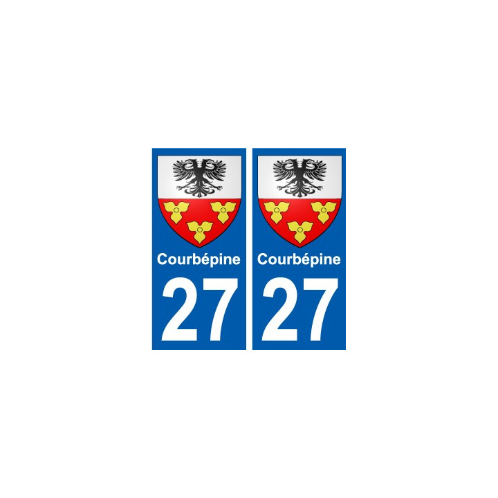 27 de Léry escudo de armas de la etiqueta engomada de la placa de pegatinas de la ciudad