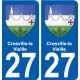 27 Léry coat of arms sticker plate stickers city