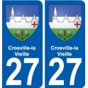 27 Léry blason autocollant plaque stickers ville