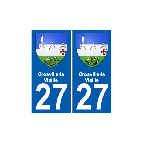 27 Léry blason autocollant plaque stickers ville