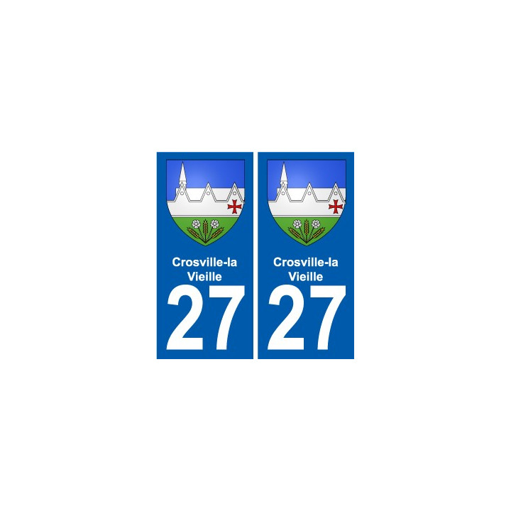 27 Léry blason autocollant plaque stickers ville