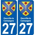 27 Léry blason autocollant plaque stickers ville