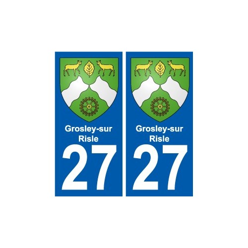 27 Léry blason autocollant plaque stickers ville