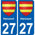 27 Léry coat of arms sticker plate stickers city