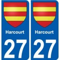 27 Léry blason autocollant plaque stickers ville