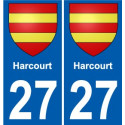 27 Léry coat of arms sticker plate stickers city